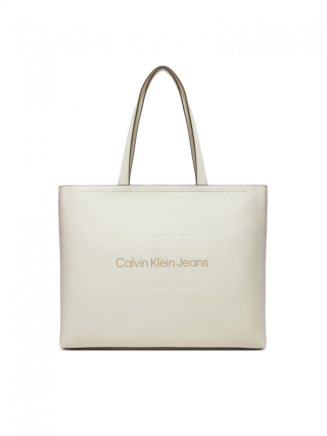 Calvin Klein Jeans Kabelka Sculpted Slim K60K612222 Bílá